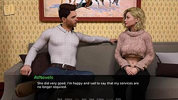 A visual novel where you can choose the actions of the protagonist in a porn game called Nursing back to pleasure.