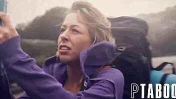 zoey monroe bent over in the middle of nowhere for hardcore cumshot