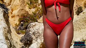 indian milf angel constance shows big natural tits solo.