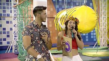 we started with girls parading under the hot holiday sun