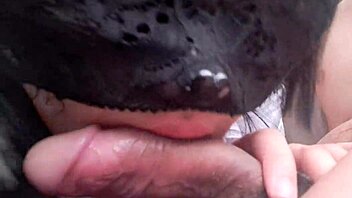 Outdoor car blowjob by cute asian student