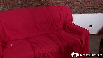 How Does This Amazing Babe Tease in Stockings Solo?