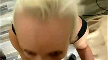 This blonde milf delivers a steamy blowjob compilation with a big black cock facial finish.