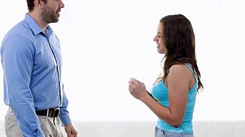 naughty teen 18+ kourtney rae interacts with big dick man