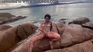 Anomaly Dark in shibari bondage with Latina partner