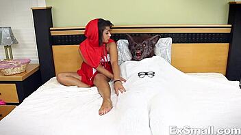 in this roleplay, the big bad wolf with his monster cock fucks her hard, making her big ass bounce wildly