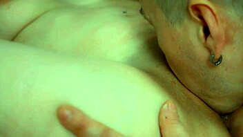 Beautiful Kinky Male Licks Pretty Milf's Natural Tits and Pussy, She Has Orgasm Convulsions