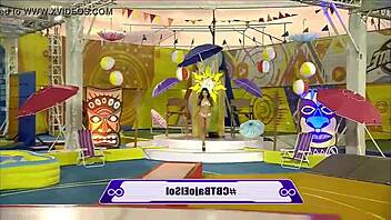 we started with girls parading under the hot holiday sun