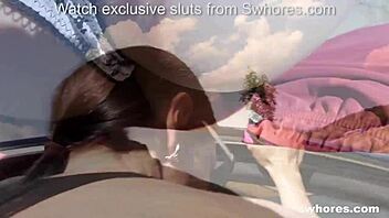 Brunette street slut delivers top-notch blowjob and intense ass POV action in Czech streets.