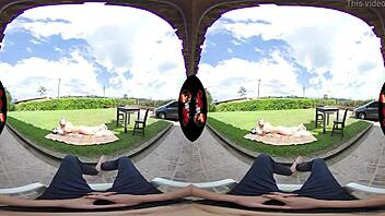 Latina Babe Flaunts Big Tits Outdoors