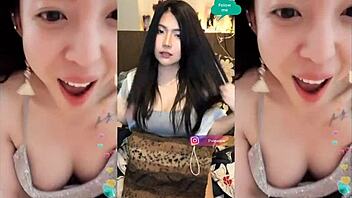 bigo live stream with cute girl chatting and interacting