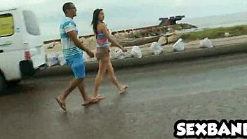 Beautiful Blue-Eyed Latina Teen 18+ Fucks Us on Vacation