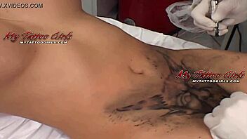 Extreme model Alira Astro reveals her unique pussy tattoo.