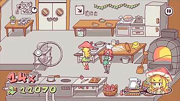 Futanari di funghi futa hentai game episode 5: The chef has a big cock in her ass