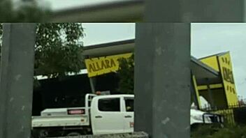 getting bent over in bushes for wild outdoor action