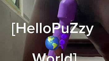 This teen amateur uses a huge vibrator on her pussy, leading to intense masturbation and squirting