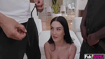 Simon Kitty embarks on a wild journey with two massive cocks, exploring deepthroats, doggystyle, and missionary positions in a steamy encounter.