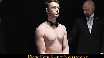 Muscular hunk gets hardcore bareback sex with multiple partners