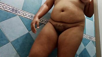Watch Curvy Chubby Mexican Shower Voyeur