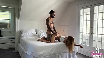 Can this tiny slut handle that monster cock rough?