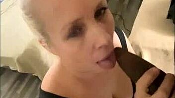 i love how this mature milf with big tits and ass sucks bbc and gets facials