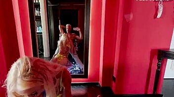 Sasha Beart's wild anal scene with choking and ball licking