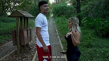 I banged a stranger in the park, turns out he's my stepbrother, mom told me later! Naty Delgado and Danner Mendez. 😲