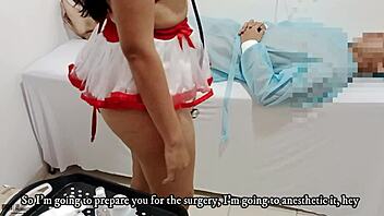 Horny nurse asks, can I relieve you with blowjob?