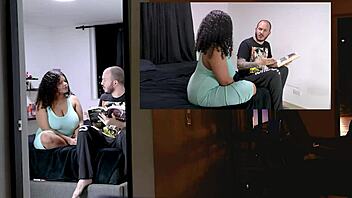 Cousin neglects girlfriend while playing.