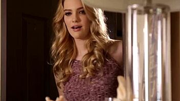 Skinny petite teen 18+ masturbating and fingering in lesbian threesome group squirting