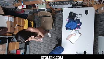 why did the guard cum inside taylor may's pussy in the shop?