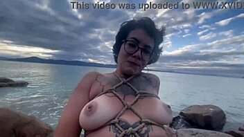 Anomaly Dark in shibari bondage with Latina partner