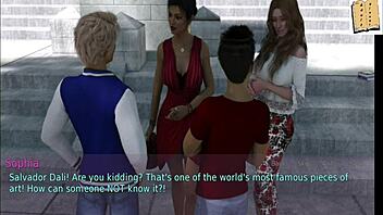 wife and stepmother with big ass playing erotic game at home