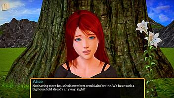 My new family episode with teen 18+ big tits and ass in homemade erotic game.