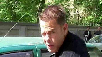 Brunette In Threesome With Two Guys