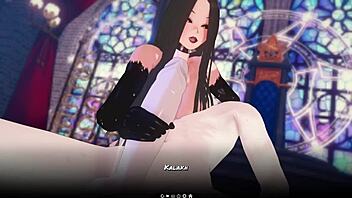 succubus appears in hentai game anime