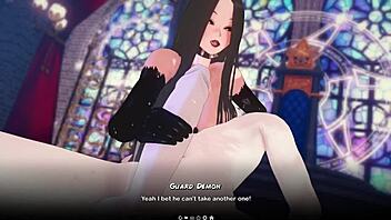 succubus appears in hentai game anime