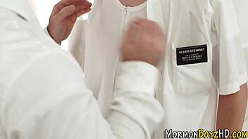 gay mormon teen dives into raw anal action with older guy.