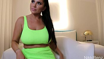 nikki benz shows off her big clit in lingerie
