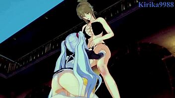 watch sagiri and chitose kisaragi intense lesbian play