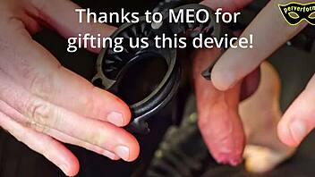 Huge pain leads to longest orgasm ever. Bound slave endures brutal teasing in latex bondage