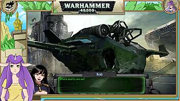 can a warhammer 40k inquisitor handle this rough brunette sucking action?