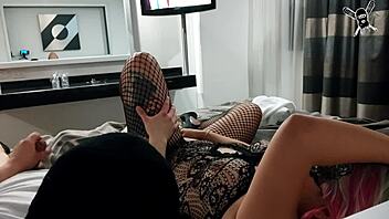 Horny Blonde Milf And Her Partner Engage In Mutual Masturbation While Watching Each Other Intensely