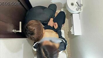 Hey, you ever seen such a hot Japanese couple? Fresh lovers going raw in the break room, totally lost in wild action!