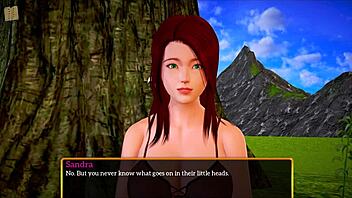 My new family episode with teen 18+ big tits and ass in homemade erotic game.