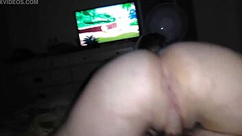 Her huge ass takes monster cock from him