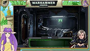 can a warhammer 40k inquisitor handle this rough brunette sucking action?