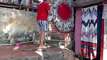 i seduced my neighbor in the shower and fucked her