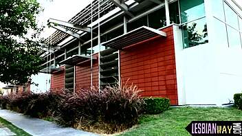 cute redhead girlfriend licks and fingers her beautiful lesbian friend's pussy