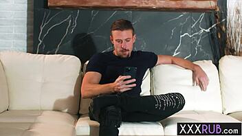 Want a wild massage? Sexy Russian milf Slimthick Vic rubs big tits on you!